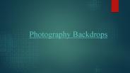 Photography Backdrops