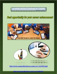 Examcollectionvce CAS-002 VCE