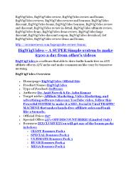 BigWigVideo review and (SECRET) $13600 bonus