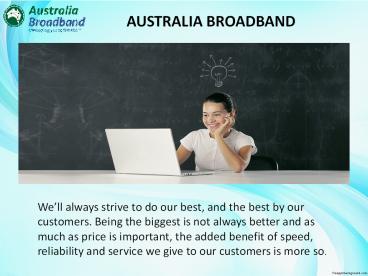 GETTING THE NBN FROM AUSTRALIA BROADBAND