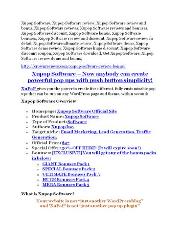 Xupop Software review & SECRETS bonus of Xupop Software