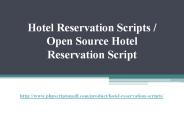 Hotel Reservation Scripts / Open Source Hotel Reservation Script
