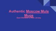 Authentic Copper Moscow Mule Mugs Available In New Jersey