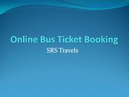 SRS Travels - Online bus tickets