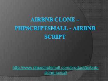 Airbnb Clone – PHPSCRIPTSMALL - Airbnb Script