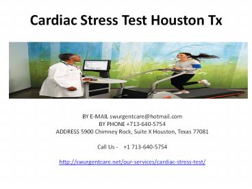 cardiac stress test houston tx