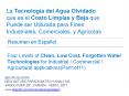La Tecnología del Agua Olvidado que es el Costo Limpias y Baja que Puede ser Utilizada para Fines Industriales, Comerciales, y Agrícolas(1de11) PowerPoint PPT Presentation