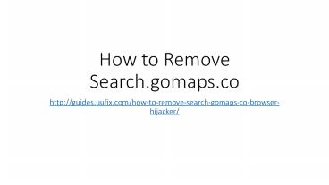 How to remove search.gomaps.co