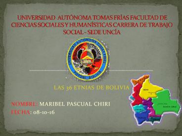 36 ETNIAS DE BOLIVIA