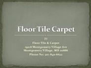 carpet and tile installation Maryland