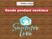 Geode pendant necklace