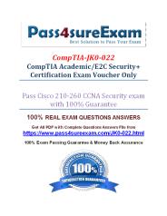 Pass4sure JK0-022 Practice Test