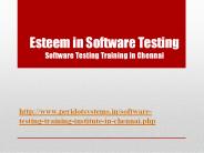 Software Testing training in Chennai at peridot systems