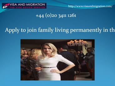 Apply to join family living permanently in the UK