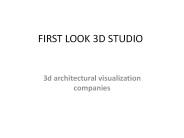 3d architectural visualization companies