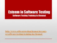 software Testing Training in chennai
