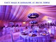 Party halls in Bangalore at Iskcon Temple