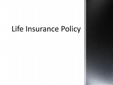 Life Insurance Policy as Tax Saving Instrument