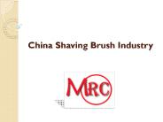 China Shaving Brush Industry
