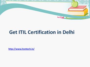 Get ITIL Certification in Delhi