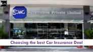 Choosing the best car insurance deal