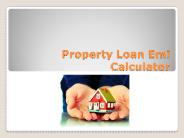 Property Loan Emi Calculator