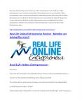 Real Life Online Entrepreneur review-SECRETS of Real Life Online Entrepreneur and $16800 BONUS PowerPoint PPT Presentation