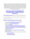 Real Life Online Entrepreneur review and sneak peek demo PowerPoint PPT Presentation