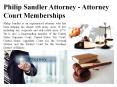 Philip Sandler Attorney - Attorney Court Memberships PowerPoint PPT Presentation