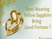 Yellow Sapphire Gemstone Carries Good Luck