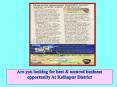 Are you looking for best & assured business opportunity At Kolhapur District PowerPoint PPT Presentation