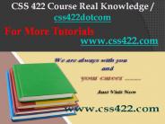 CSS 422 Course Real Knowledge / css422dotcom