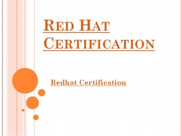 Red Hat Certification With 100% Job Placement Program