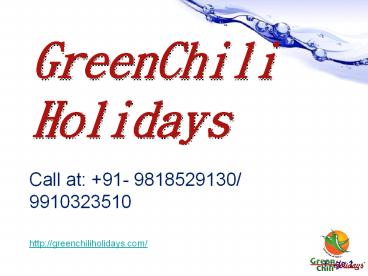 Best Taj Mahal tour Packages From GreenChiliHolidays