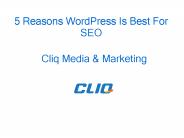 5 Reasons WordPress Is Best For SEO
