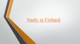 Reasons For Finland Education System to Become Successful One PowerPoint PPT Presentation
