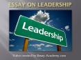 Essay on Leadership PowerPoint PPT Presentation