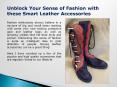 Leather Shoes Accessories PowerPoint PPT Presentation