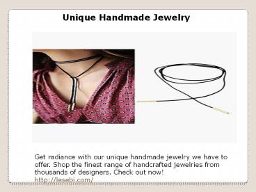 Unique Handmade Jewelry