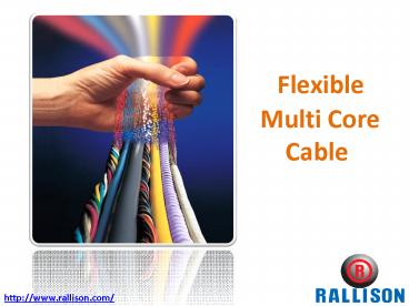 Industrial Flexible Multicore Cable