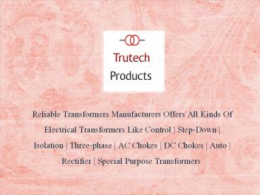 Transformer Manufacturers In India (2)
