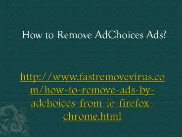 How to Get Rid of AdChoices Ads?
