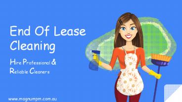 End of lease cleaning