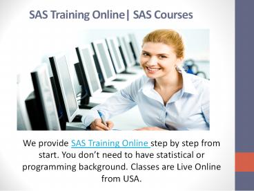 SAS Training Online| SAS Courses