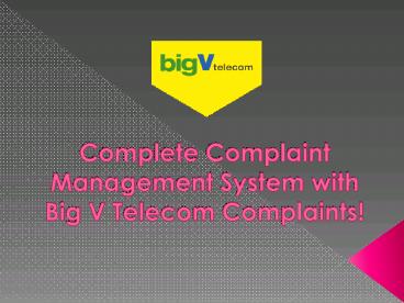 Big V Telecom Complaints - big v telecom