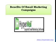Benefits Of Email Marketing Campaigns