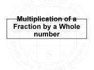 Multiplying a fraction by a whole number