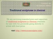 Traditional sculptures in Chennai