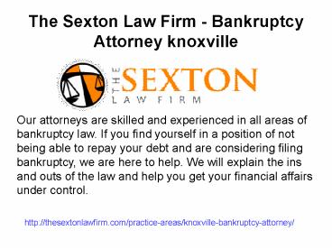 Bankruptcy attorney knoxville