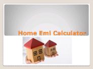 Home emi calculator